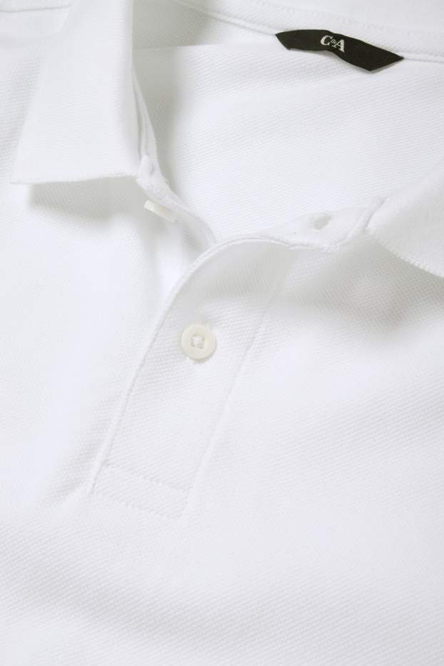Heren - Set van 2 - poloshirt - regular fit - wit