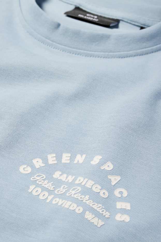 Uomo - T-shirt - relaxed fit - azzurro