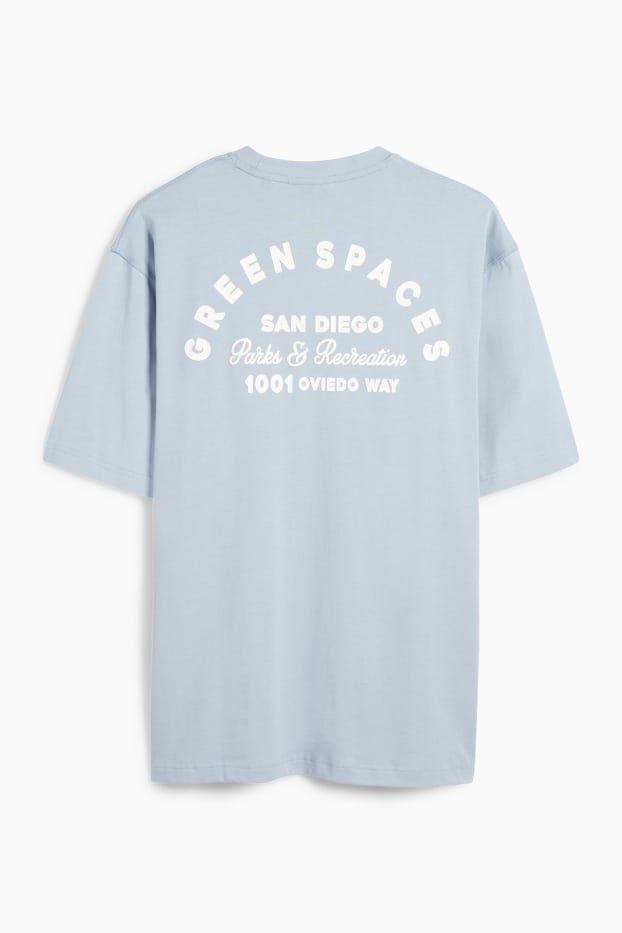 Uomo - T-shirt - relaxed fit - azzurro