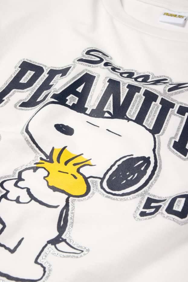 Kinder Mädchen - Peanuts - Kurzarmshirt - weiß