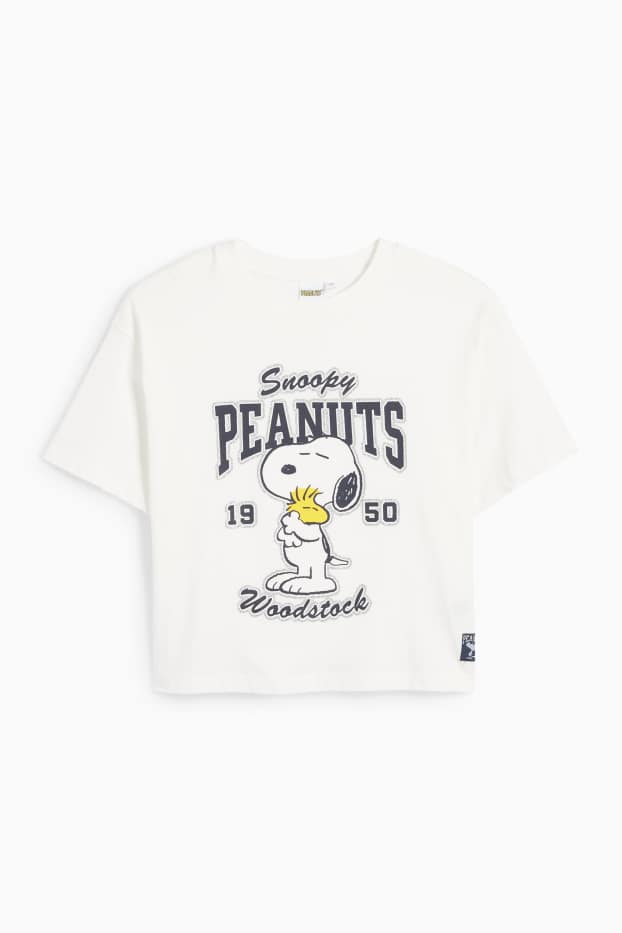 Kinder Mädchen - Peanuts - Kurzarmshirt - weiß