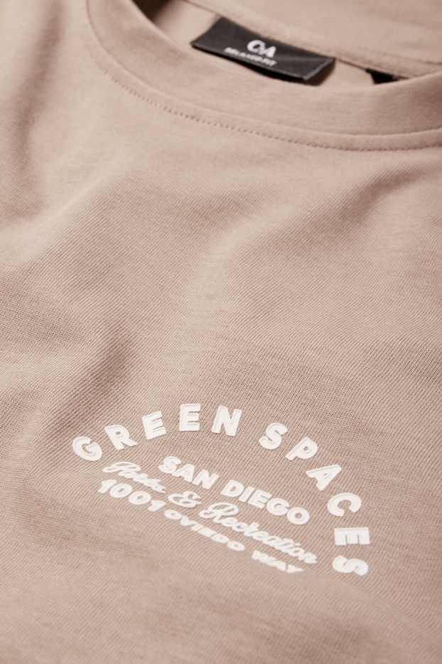 Uomo - T-shirt - relaxed fit - marrone chiaro