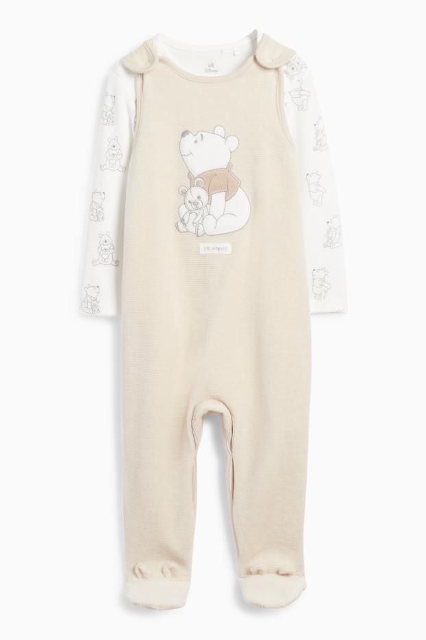 Unisex - Winnie the Pooh - conjunto de pelele - 2 prendas - beige claro