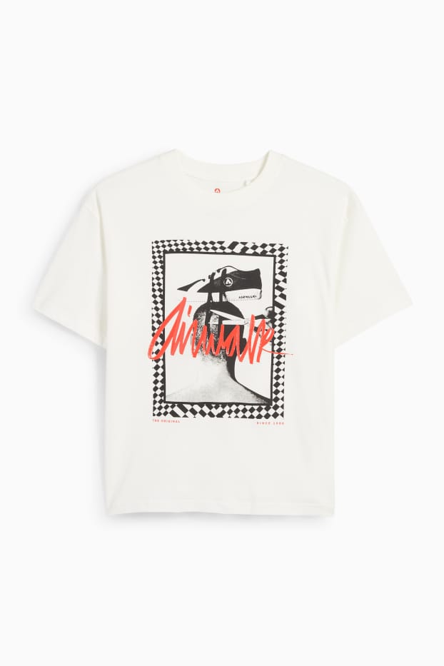 Niños: niños - Camiseta de manga corta - blanco roto