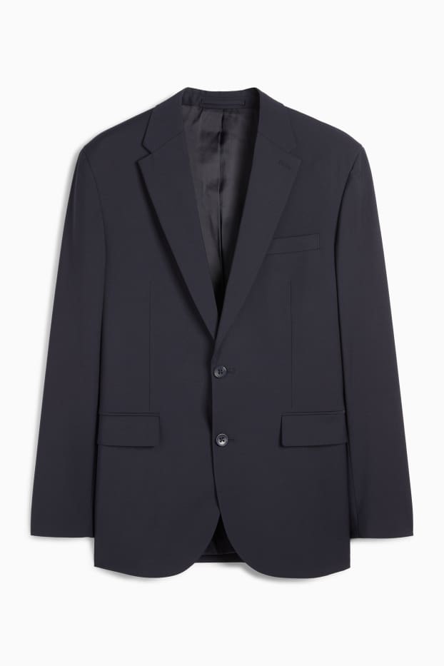 Herren - Baukasten-Sakko - Regular Fit - Flex - Schurwoll-Mix - dunkelblau