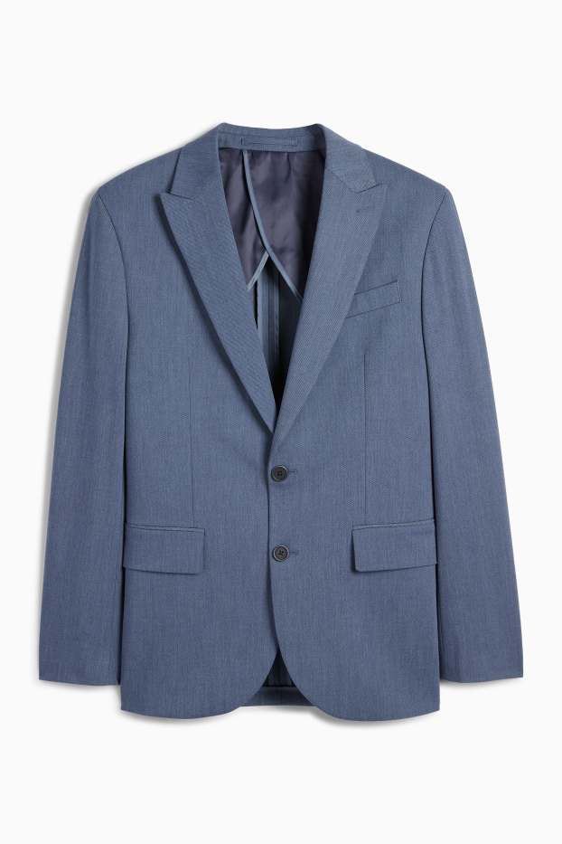 Heren - Colbert uit het combi-systeem - slim fit - Flex - blauw