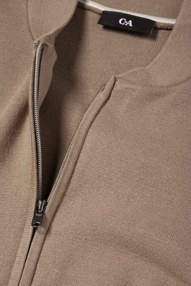 Men - Cardigan - taupe