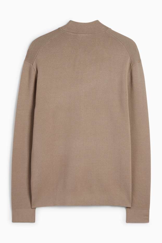 Men - Cardigan - taupe
