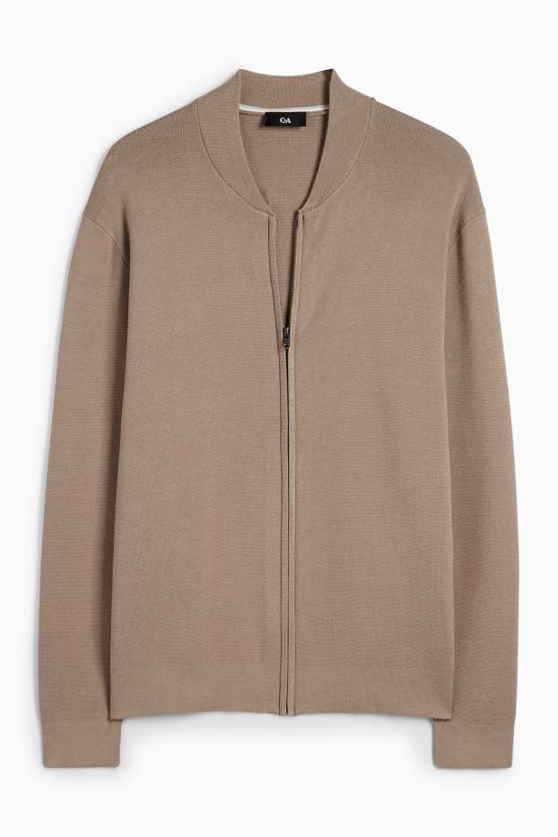 Men - Cardigan - taupe