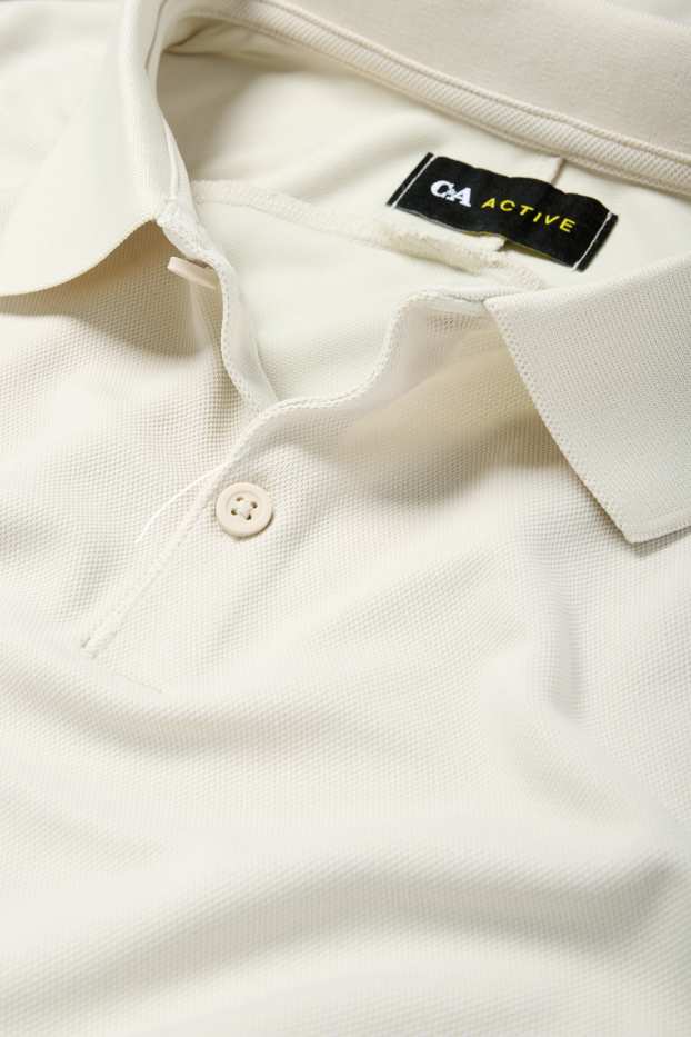 Hombre - Polo funcional - beige claro