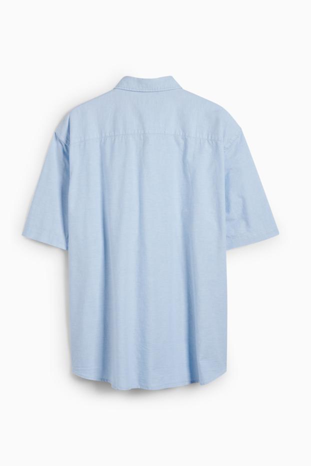 Herren - Hemd - Regular Fit - Button-down - hellblau