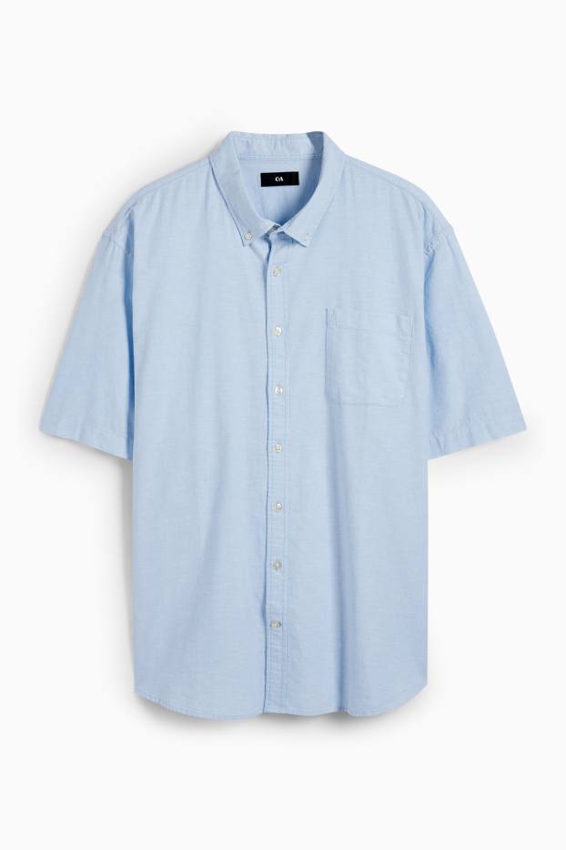 Herren - Hemd - Regular Fit - Button-down - hellblau