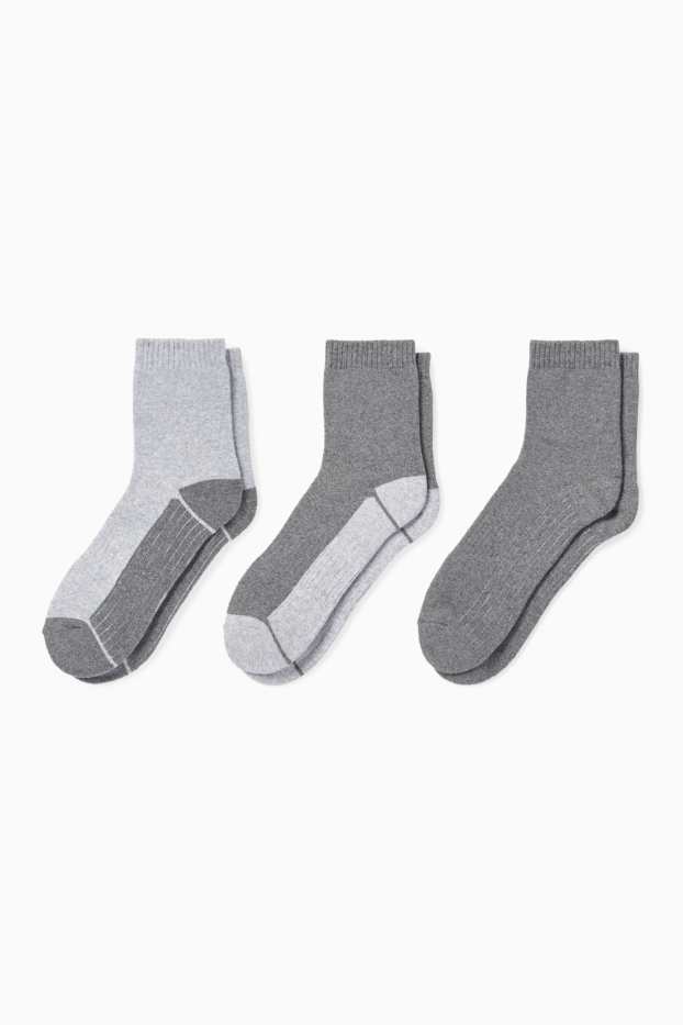 Damen - Multipack 3er - Socken - grau