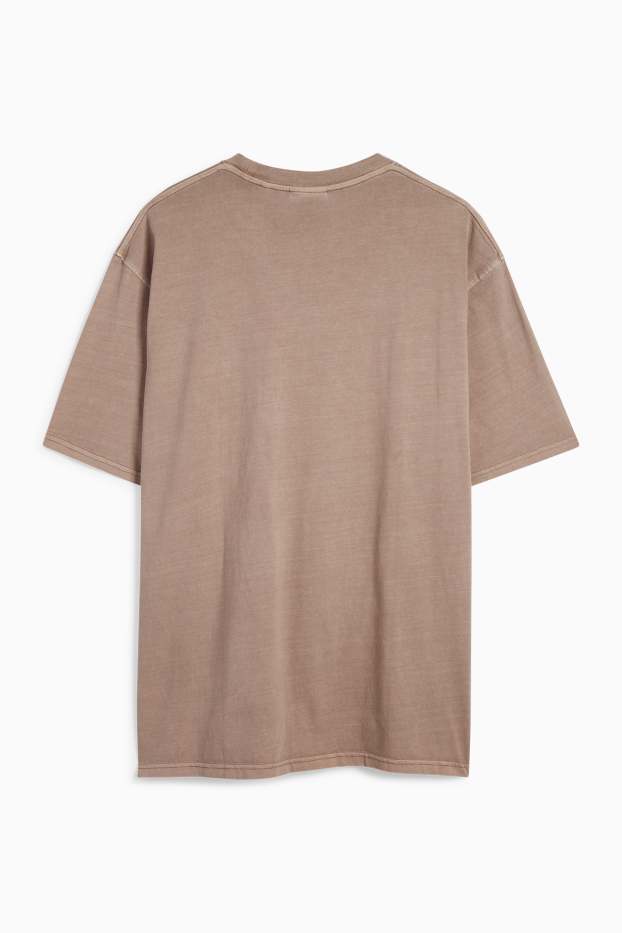 Herren - T-Shirt - Relaxed Fit - hellbraun