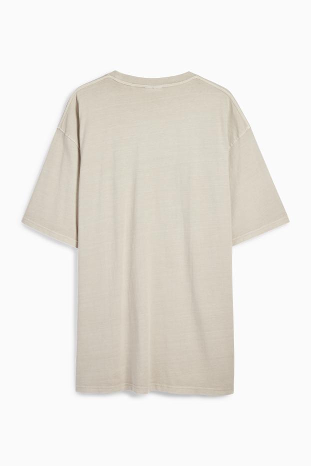 Herren - T-Shirt - Relaxed Fit - hellbeige