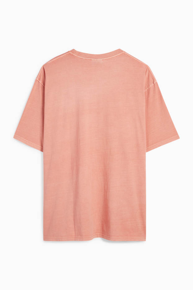Pánské - Tričko - relaxed fit - terakotová