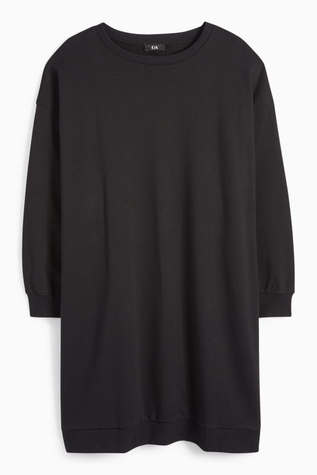 Mujer - Vestido sudadera - negro