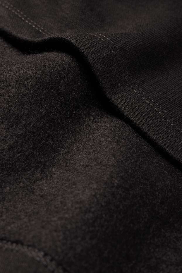 Femmes - Robe en molleton - noir