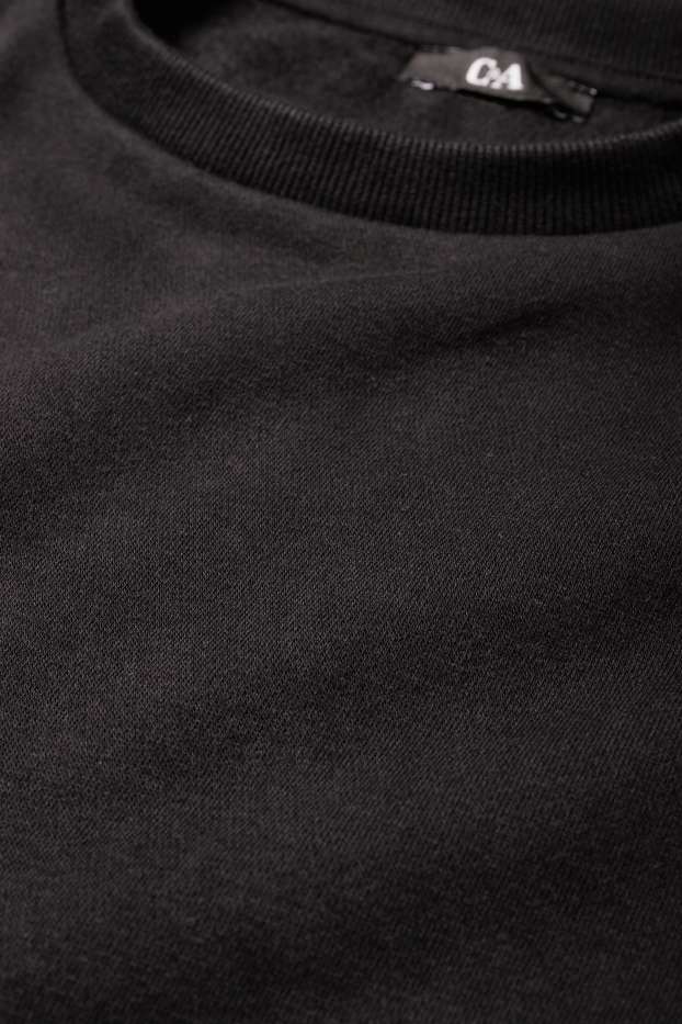 Femmes - Robe en molleton - noir