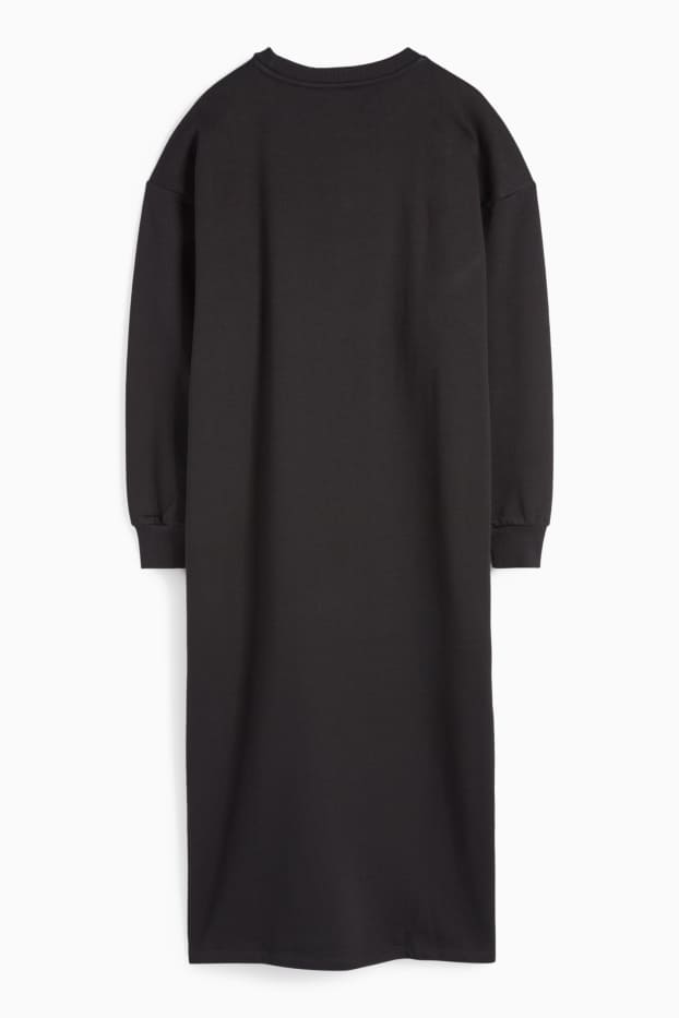 Femmes - Robe en molleton - noir