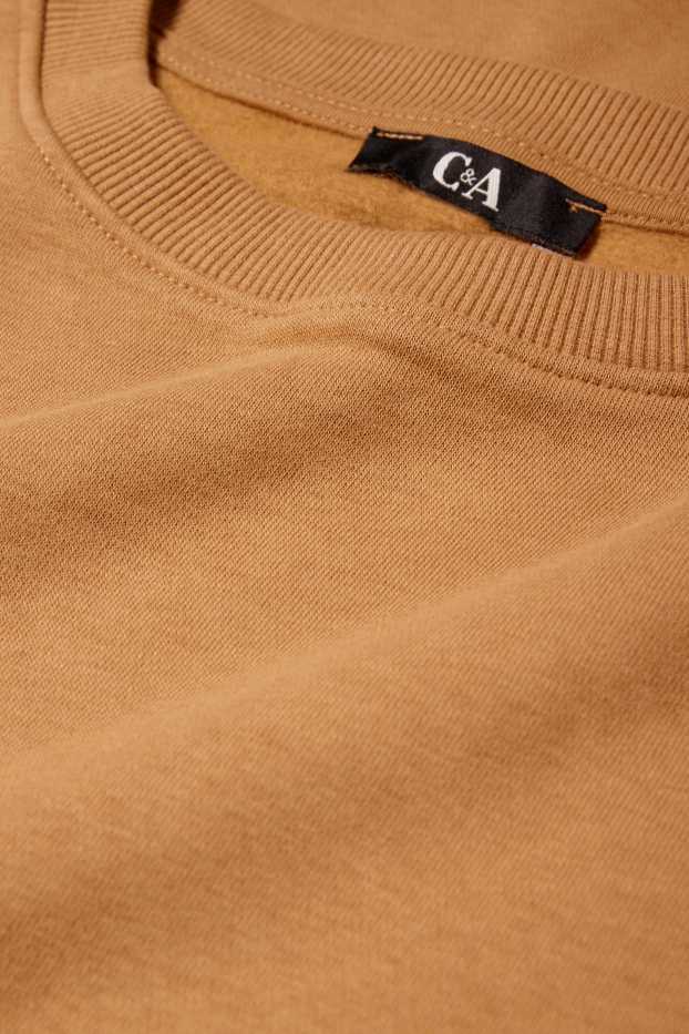 Women - Sweatshirt dress - brown