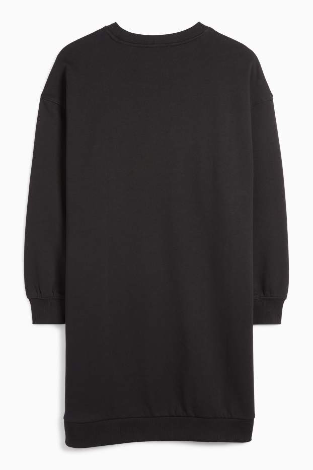 Mujer - Vestido sudadera - negro