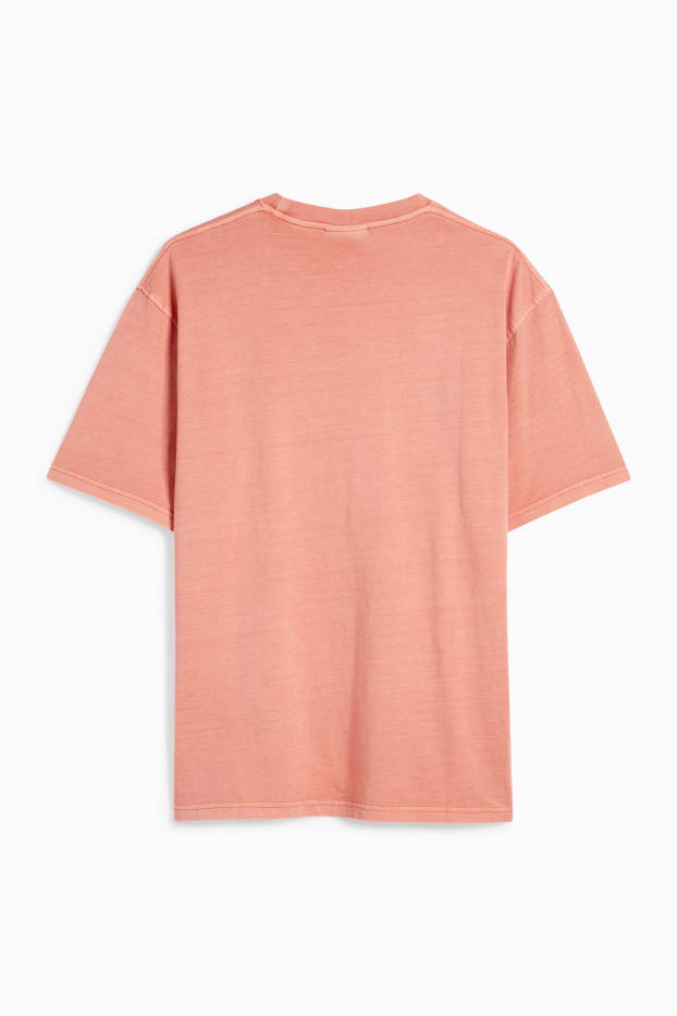 Uomo - T-shirt - relaxed fit - rosa scuro