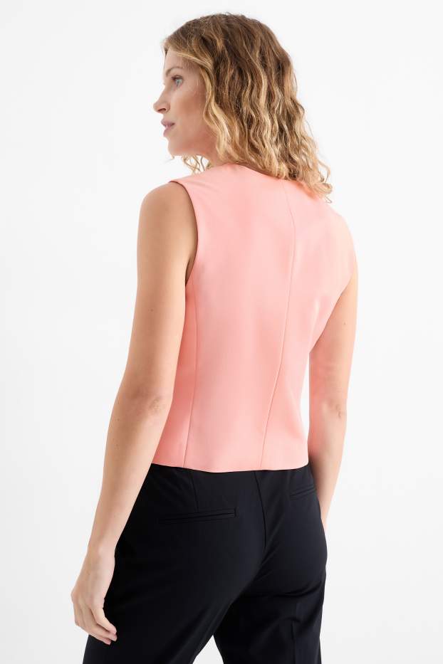 Damen - Business-Weste - Regular Fit - lachsfarben