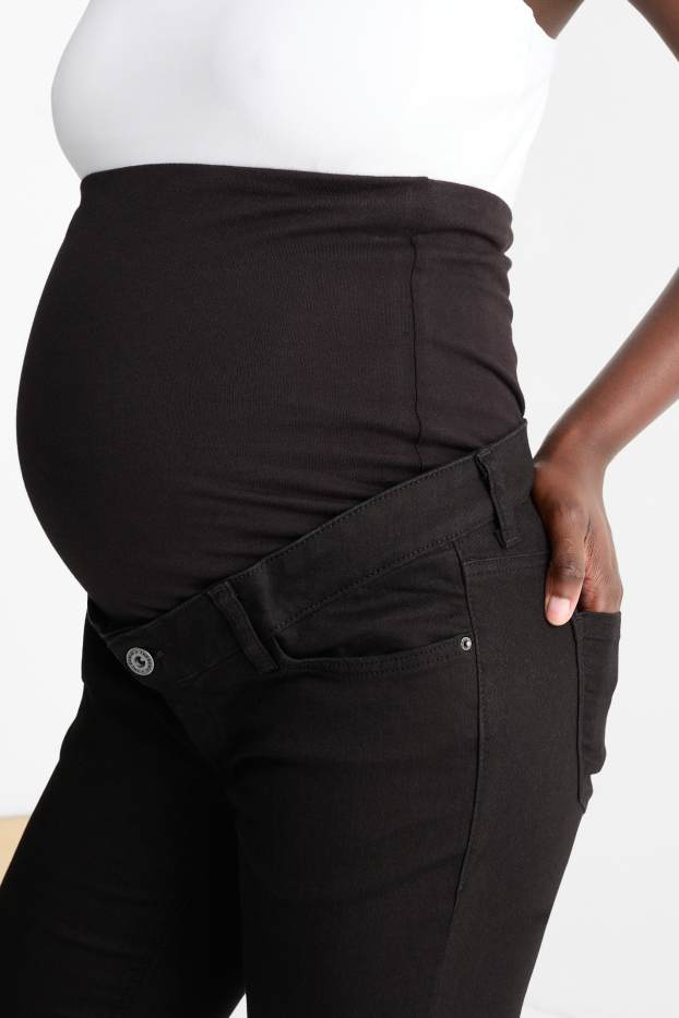 Dámské - Těhotenské džíny - skinny jeans - LYCRA® - černá