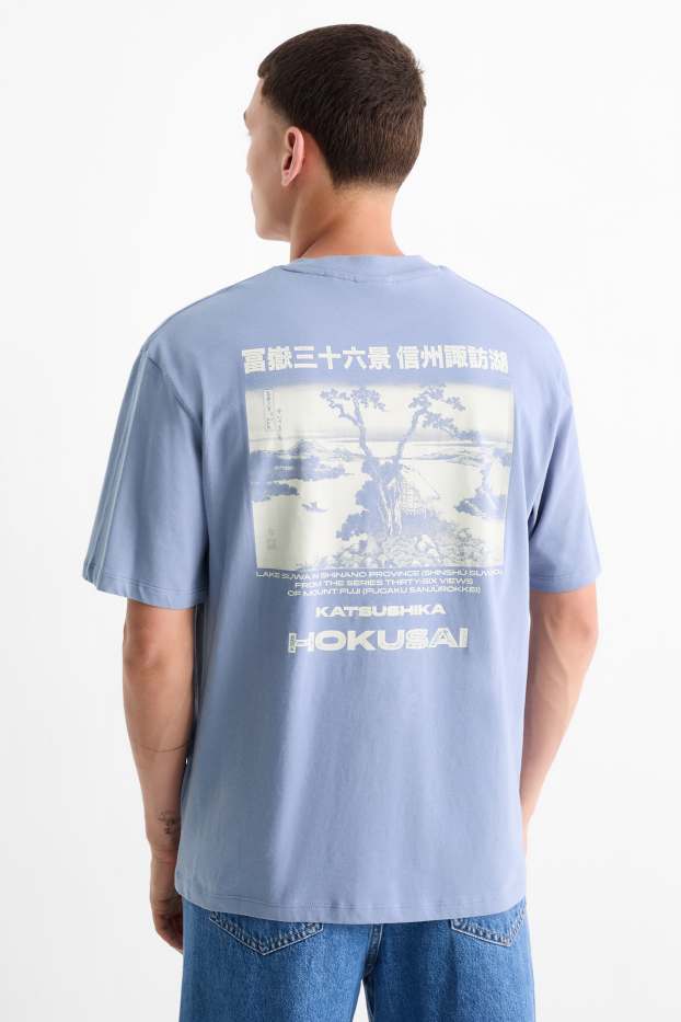 Herren - T-Shirt - Relaxed Fit - blau