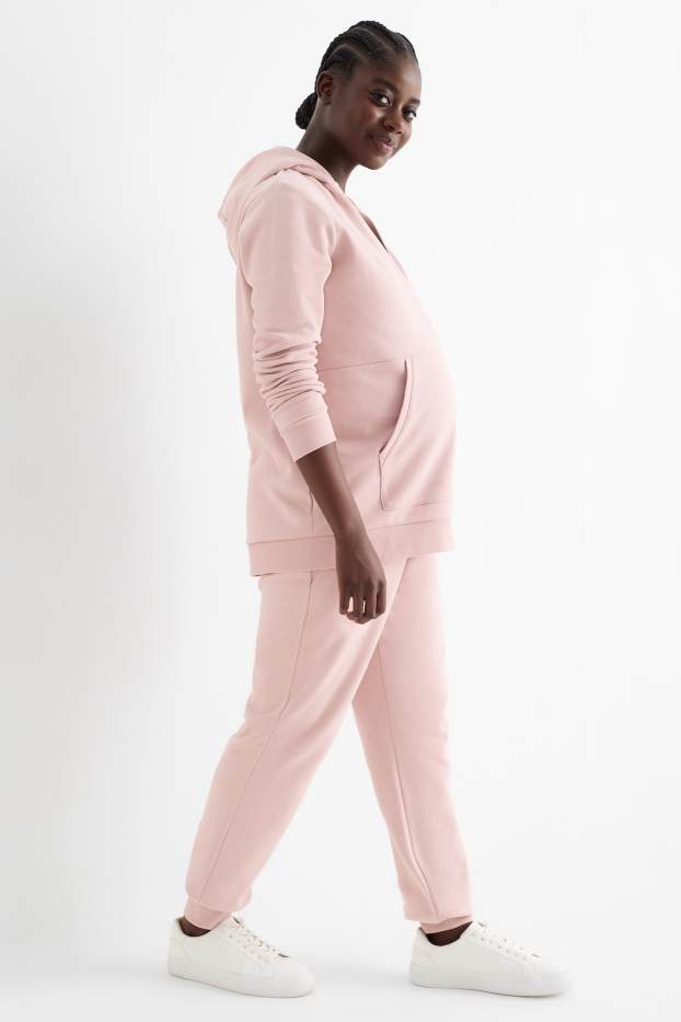 Damen - Umstands-Jogginghose - rosa