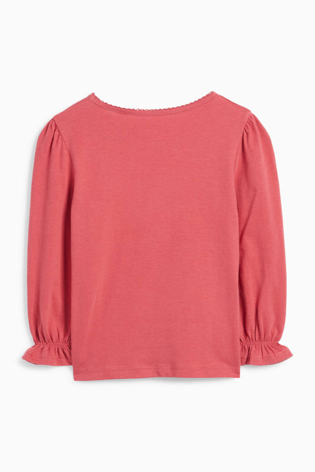 Kinder Mädchen - Minnie Maus - Langarmshirt - rot