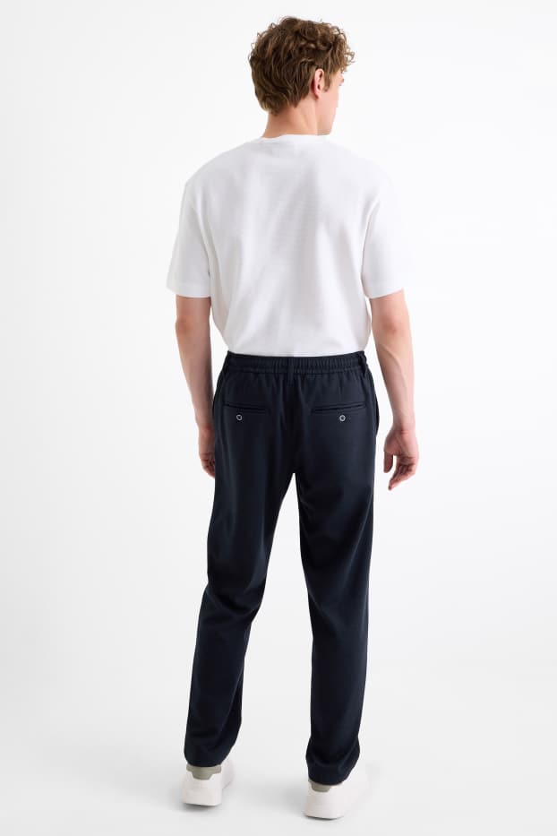 Heren - Chino - tapered fit - donkerblauw