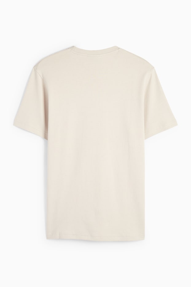 Herren - T-Shirt - Regular Fit - hellbeige
