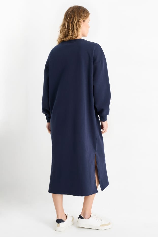 Damen - Sweatkleid - dunkelblau