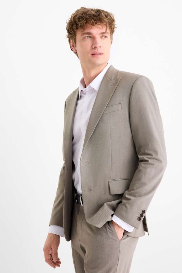 Herren - Baukasten-Sakko - Slim Fit - Flex - beige