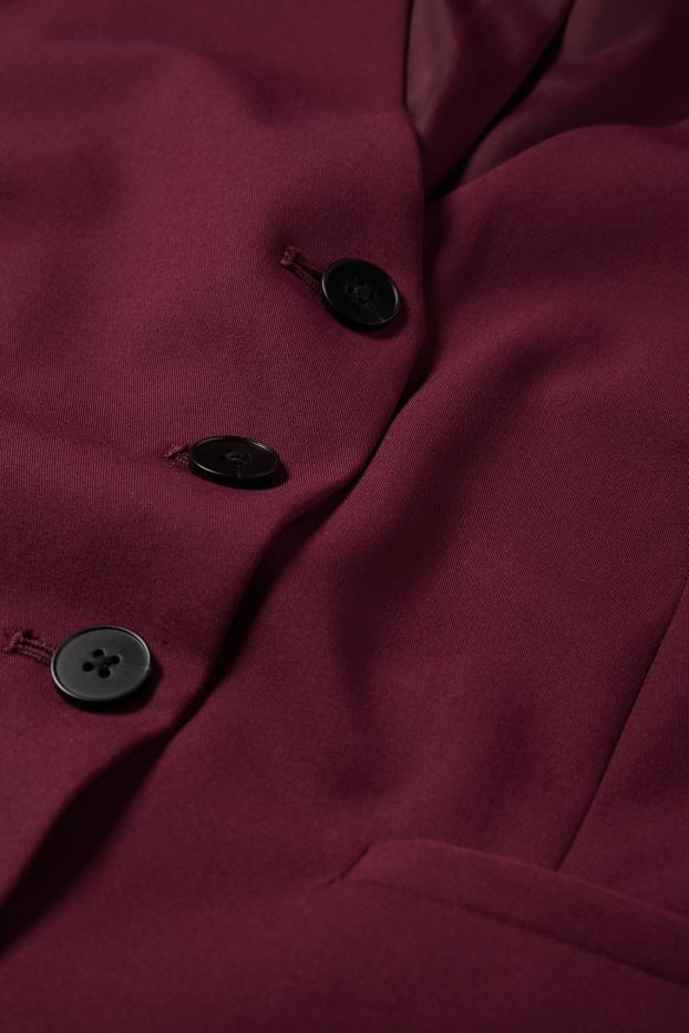 Damen - Business-Weste - Regular Fit - bordeaux