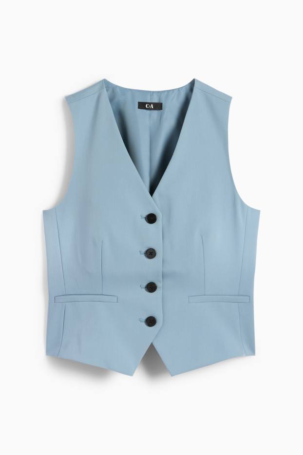 Women - Business waistcoat - regular fit - blue