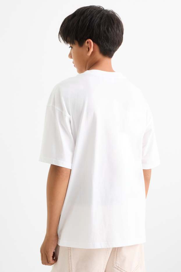 Kinderen: jongens - One Piece - T-shirt - wit