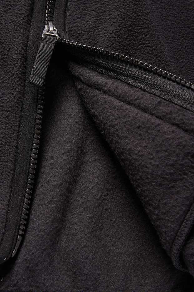 Mujer - Sudadera de polar con cremallera - negro