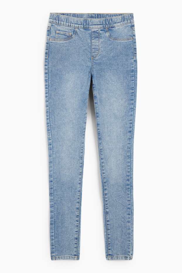 Mujer - Jeggings - mid waist - skinny fit - vaqueros - azul claro