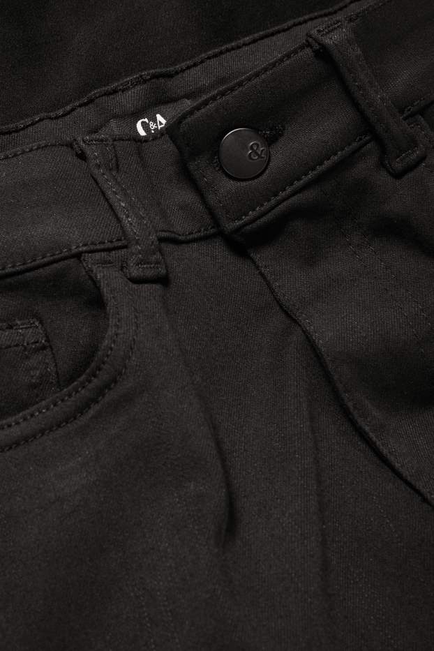 Dames - Pantalon - high waist - slim fit - zwart