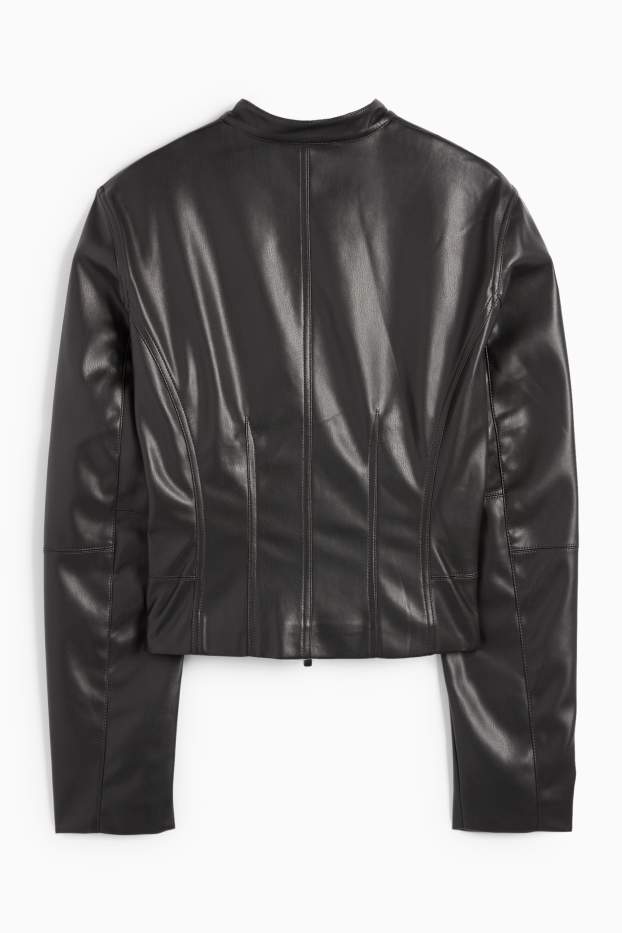 Femmes - Veste - matière synthétique - noir