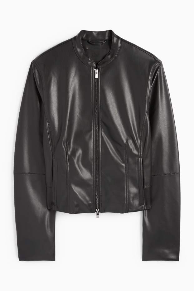 Femmes - Veste - matière synthétique - noir