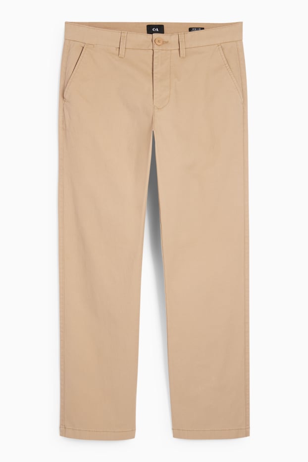 Pánské - Kalhoty chino - regular fit - béžová