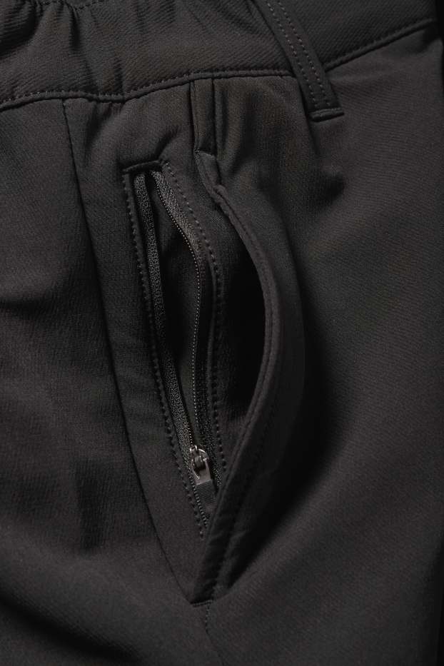 Herren - Funktions-Jogginghose - wasserabweisend - schwarz