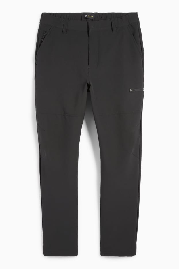 Herren - Funktions-Jogginghose - wasserabweisend - schwarz