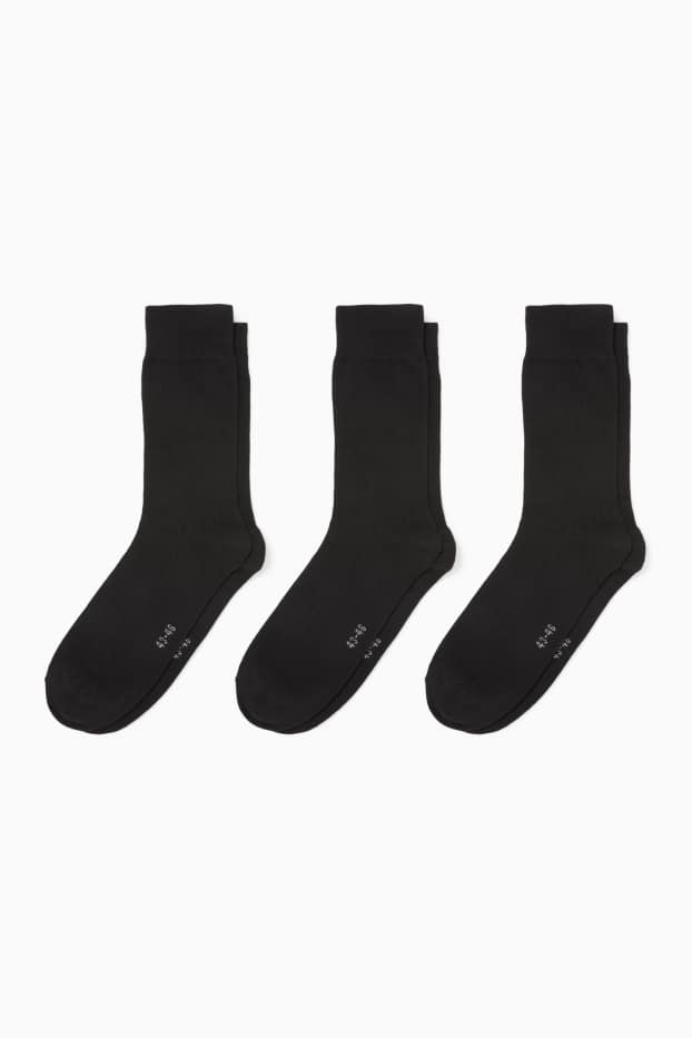 Herren - Multipack 3er - Socken - schwarz