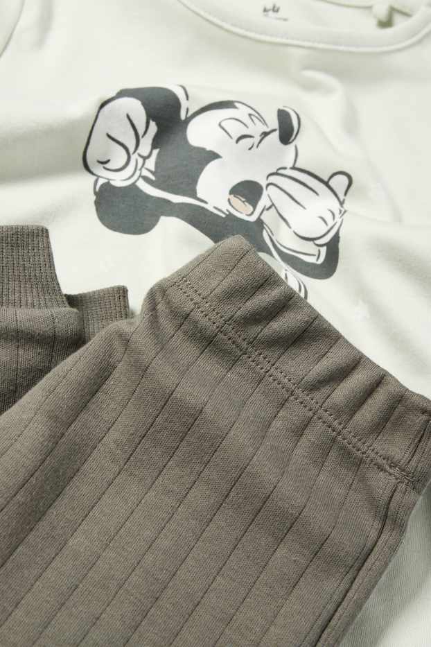 Bébés garçons - Mickey Mouse - pyjama pour bébé - 2 pièces - vert menthe