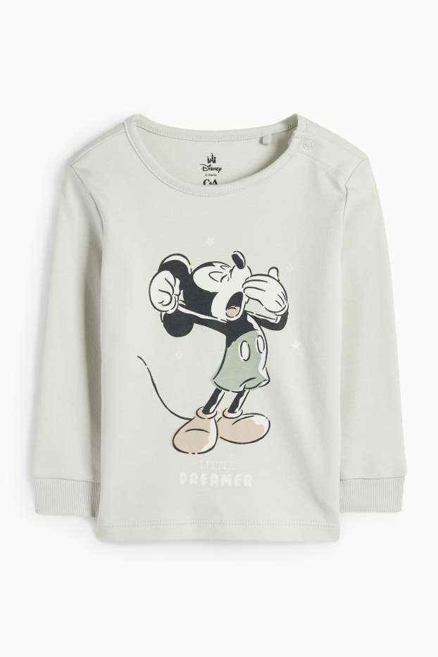 Bébés garçons - Mickey Mouse - pyjama pour bébé - 2 pièces - vert menthe